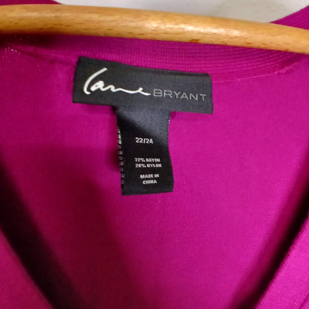 UEC Lane Bryant Long sleeved cardigan Magenta size 22/24 - Picture 4 of 5